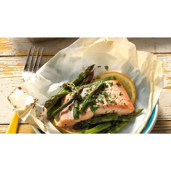 Hartie pentru Copt Oti, 38cm x 8m, Culoare Alba, Pergament pentru Tavi, Hartie Cerata de Copt, Hartie de Copt in Rola, Hartie Pergament pentru Copt, Hartie de Copt Alba, Hartie de Copt Termorezistenta, Hartie de Copt Siliconata