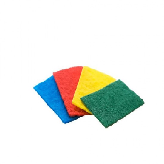 Set 4 Lavete cu Fibre Abrazive OTI Clean, 15x9 cm, Multicolor, Lavete Abrazive pentru Bucatarie, Laveta Abraziva pentru Tigai, Laveta cu Fibre Abrazive, Laveta Abraziva pentru Vase, Laveta Abraziva pentru Bucatarie