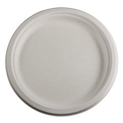 Farfurie Rotunda Biodegradabila, 25 cm, 50 Buc/Set, Trestie de Zahar, Farfurie Biodegradabila din Trestie de Zahar, Farfurie Patrata Biodegradabila, Farfurii Reciclabile, Farfurii Ecologice, Farfurii Biodegradabile de Unica Folosinta