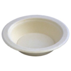 Boluri Biodegradabile, 400 ml, 50 Buc/Set, Culoare Alba, Boluri din Trestie de Zahar, Bol din Trestie de Zahar, Boluri de Unica Folosinta pentru Supe, Boluri de Unica Folosinta,  Boluri Ecologice, Boluri de Supa, Articole pentru Catering