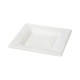 Farfurie Patrata Biodegradabila, 25x25 cm, 20 Buc/Set, Trestie de Zahar, Farfurie Biodegradabila din Trestie de Zahar, Farfurie Patrata Biodegradabila, Farfurii Reciclabile, Farfurii Ecologice, Farfurii Biodegradabile de Unica Folosinta