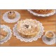 Hartie Dantelata Rotunda, Diametru 30 cm, 100 Buc/Set, Greutate 40 g/mÂ², Culoare Alba, Hartii Dantelate, Hartie Decorativa, Forme Rotunde Hartie pentru Cesti, Hartie Decorativa pentru Prajituri, Hartie pentru Cani si Pahare, Hartie Dantelata Tort