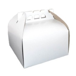 Cutii Tort OTI, 25x25x12.5 cm, 25 Buc/Bax, Carton Duplex, pentru 1.5 Kg, Culoare Alba, Cutie pentru Tort, Cutie din Carton Tort, Cutii din Carton Torturi, Cutie Torturi, Cutie din Carton Torturi, Cutii Albe Tort, Cutie Alba Tort, Ambalaje Cofetarie
