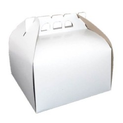 Cutii Tort OTI, 27x27x12.5 cm, 25 Buc/Bax, Carton Duplex, pentru 2.5 Kg, Culoare Alba, Cutie pentru Tort, Cutie din Carton Tort, Cutii din Carton Torturi, Cutie Torturi, Cutie din Carton Torturi, Cutii Albe Tort, Cutie Alba Tort, Ambalaje Cofetarie