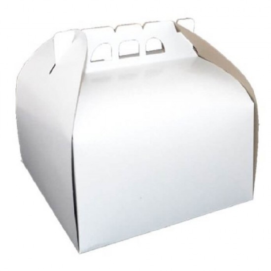 Cutii Tort OTI, 30x30x12.5 cm, 25 Buc/Bax, Carton Duplex, pentru 3.5 Kg, Culoare Alba, Cutie pentru Tort, Cutie din Carton Tort, Cutii din Carton Torturi, Cutie Torturi, Cutie din Carton Torturi, Cutii Albe Tort, Cutie Alba Tort, Ambalaje Cofetarie