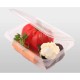 Caserole Capac Atasat, 190x120x70 mm, 100 Buc/Set, 1000 ml, Plastic Transparent, Caserole de Unica Folosinta, Caserole cu Capac din Plastic, Caserole din Plastic, Caserole Catering, Caserola cu Capac, Set de Caserole din Plastic