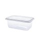 Caserola Capac Atasat, 230x190x70 mm, 100 Buc/Set, 2000 ml, Plastic Transparent, Caserole de Unica Folosinta, Caserole cu Capac din Plastic, Caserole din Plastic, Caserole Catering, Set Caserole din Plastic, Caserola din Plastic de Unica Folosinta