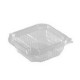 Caserole Capac Atasat, 120x110x45 mm, 100 Buc/Set, 250 ml, Plastic Transparent, Caserole de Unica Folosinta, Caserole cu Capac din Plastic, Caserole din Plastic, Caserole Catering, Caserola cu Capac, Caserole din Plastic Unica Folosinta