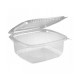 Caserole Capac Atasat, 130x125x60 mm, 100 Buc/Set, 500 ml, Plastic Transparent, Caserole de Unica Folosinta, Caserole cu Capac din Plastic, Caserole din Plastic, Caserole Catering, Caserola cu Capac, Set de Caserole din Plastic