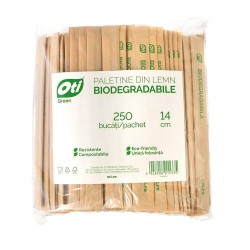 Palete de Unica Folosinta din Lemn Biodegradabile 140 mm, 250 Buc/Set,