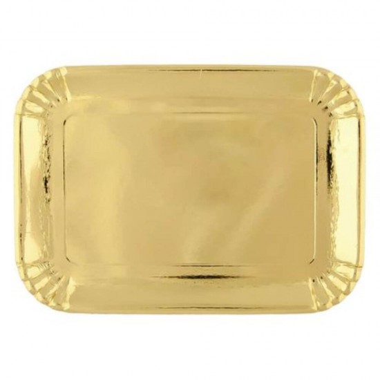 Tavite OTI, 30x21 cm, 50 Buc/Set, Carton Auriu, Tavite Unica Folosinta, Tavite de Carton Auriu, Tavite din Carton, Tavite de Carton Patiserii, Tavite Catering, Tavite Aurii pentru Prajituri, Suporturi Carton pentru Parjituri, Platouri Cofetarie