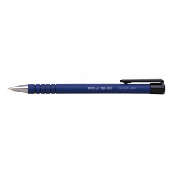 Pix Penac Rb-085b, Rubber Grip, 0.7mm, Varf Metalic, Corp Albastru - Scriere Albastra