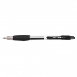 Pix Cu Gel Penac Cch-3, Rubber Grip, 0.7mm, Corp Transparent - Scriere Neagra