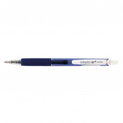 Pix Cu Gel Penac Inketti, Rubber Grip, 0.7mm, Corp Albastru Transparent - Scriere Albastra