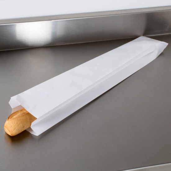 Set 1000 Pungi din Hartie Kraft Alba pentru Baghete, 10x5x33 cm, Pungi pentru Bagheta, Pungi Albe pentru Baghete, Pungi Kraft pentru Baghete, Pungi Albe Kraft pentru Baghete, Pungi Ambalare Paine, Pungi Ambalare Bagheta