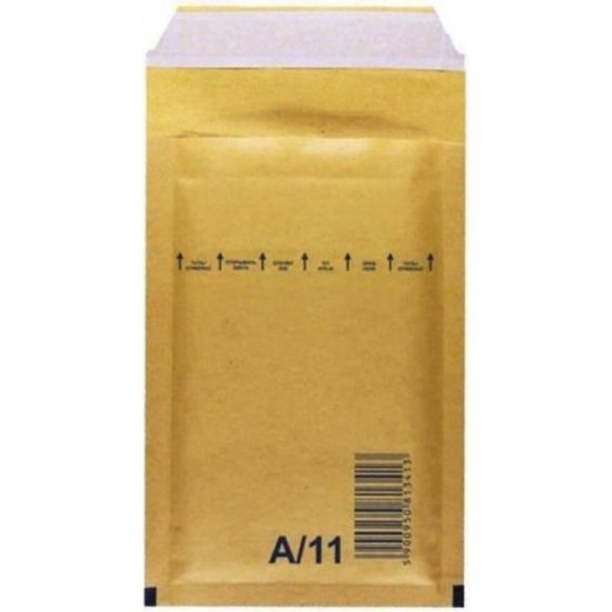Plic Antisoc A11, Dimensiune Ext. 120x175 mm, Int. 100x165 mm, Hartie Kraft Maro 80 gr, Lipire Autoadeziva