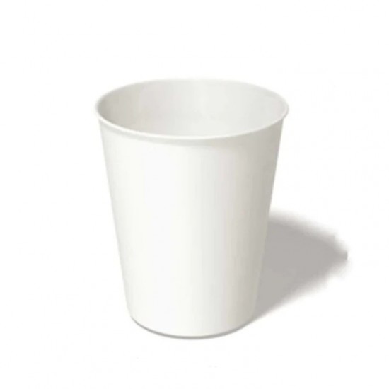 Pahare Carton 14 Oz, Model Alb, Capacitate 400 Ml, Diametru 90 Mm, 50 Buc/set