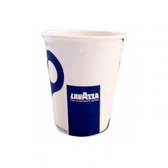 Pahare din Carton 4 Oz Model Lavazza (120 ml), 50  Buc/Bax - Pentru Bauturi Calde sau Reci