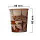 Pahare din Carton 4 Oz Model City Life (100 ml), 100 Buc/Bax - Pentru Bauturi Calde