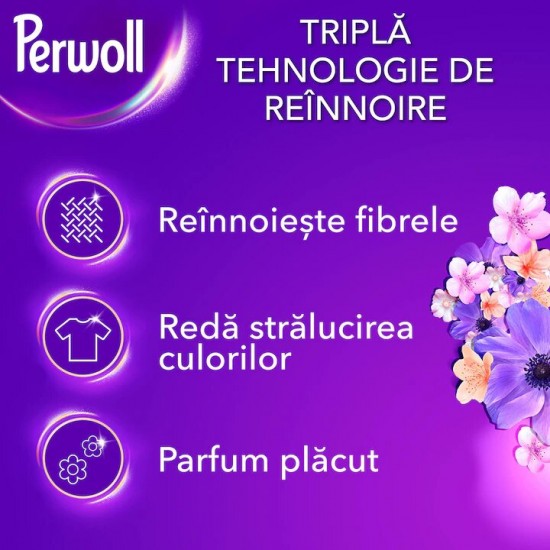 Detergenti Lichid Perwoll Dark Bloom, 80 Spalari, Cantitate 4l