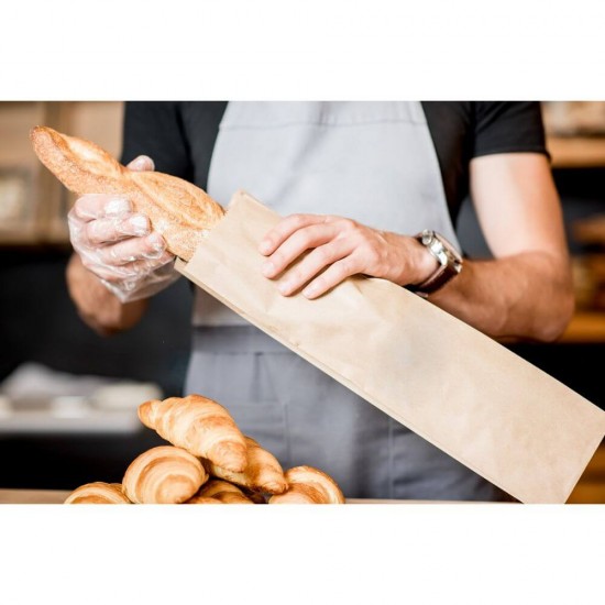 Pungi din Hartie cu Fereastra BOPP, 10x6x23 cm, 1000 Buc/Bax, Pungi pentru Patiserii, Pungi pentru Brutarii, Pungi Patiserii, Pungi Hartie Brutarii, Ambalaje din Hartie, Punga cu Fereastra din Hartie, Punga pentru Panificatie, Punga pentru Paine