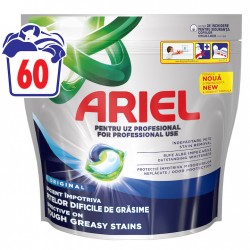 Detergent De Rufe Capsule Ariel Professional All-in-1 Pods Original, 60 Spalari