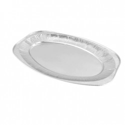 Platou Din Aluminiu 850cc, Dimensiuni 350x245x27 Mm, Diametru 210 Mm