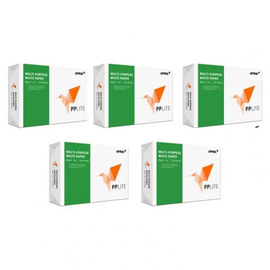 Set 5 Buc Hartie Copiator A4 Lite, 500 Coli/top, 70 G/m²