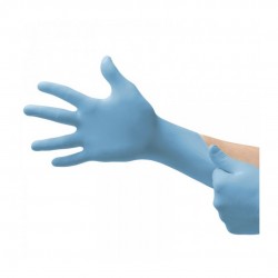 Manusi Nitril Optimal, Unica Folosinta, 100 Buc/cutie - Albastre - Marime Xl