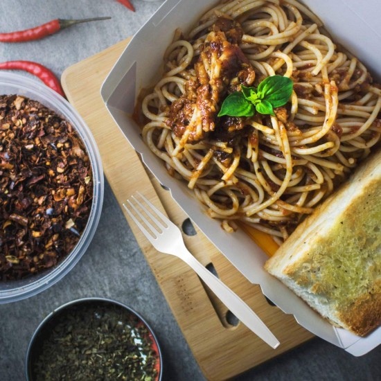 Set 50 Furculite Biodegradabile din CPLA, 16.5 cm, Albe