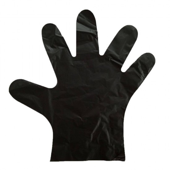 Set 100 Manusi TPE Nepudrate, L, de Unica Folosinta, Negre