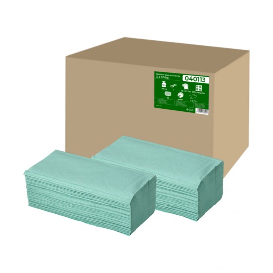 Servetele Zz Hartie Reciclata Verde, 25x23cm, 1 Strat, 210buc/pachet, 20pachete/cutie, Prima Soft