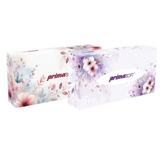 Servetele Cosmetice, 2 Straturi, 20 X 20cm, 200 Buc/cutie, Prima Soft