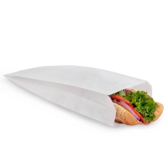 2000 Pungi Hartie Model Sandwich, 12x4x32 cm, Alb, Pungi de Hartie pentru Sandwich, Pungi Alimentare, Pungi Alimentare de Hartie, Pungi de Hartie pentru Senvisuri, Pungi Senvis, Pungi Alimente, Pungi Depozitare Alimente
