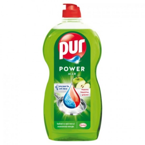 Detergent Lichid Pur Apple, Cantitate 1200 Ml, Aroma De Mere Verzi