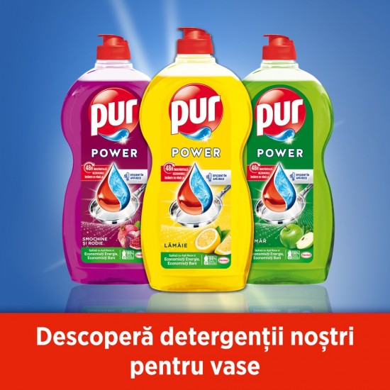 Detergent Lichid Pur Apple, Cantitate 1200 Ml, Aroma De Mere Verzi