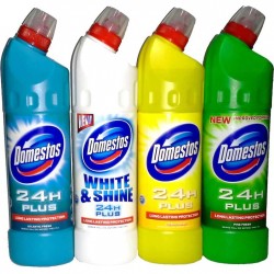 Pachet Promo: Domestos Atlantic 750 Ml, Domestos White 750 Ml, Domestos Citrus 750 Ml, Domestos Pine 750 Ml