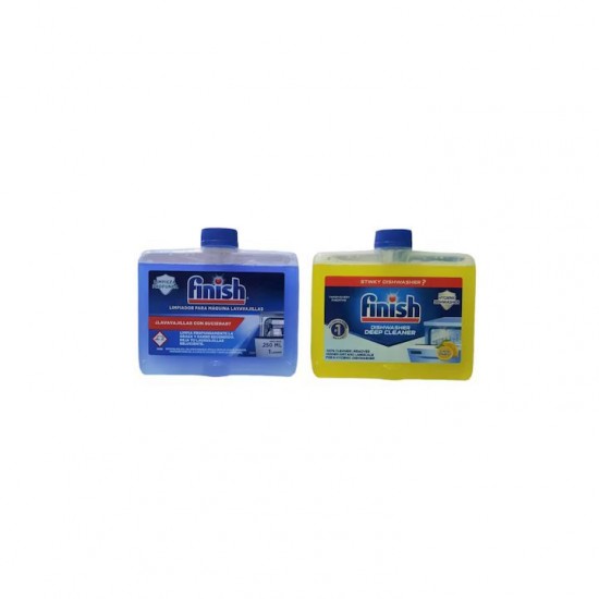 Pachet Promo: Finish Solutie Curatare Masina Vase Regular 250ml + Finish Solutie Curatare Masina Vase Lemon 250ml