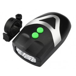 Lanterna + Claxon - 3 Led - 3 Functii