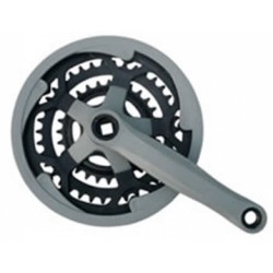 Angrenaj Pedalier 3 Foi - Mtb Gri Mare (48t-38t-28t)