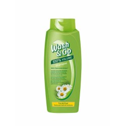 Sampon Wash&Go cu Extract de Musetel, 360 ml, pentru Par Fara Stralucire, Sampon Par Uscat, Sampon Par Tern, Sampon cu Musetel, Sampon Volum, Sampoane Wash&amp;Go, Sampoane pentru Volum, Sampoane Musetel, Sampon pentru Volum