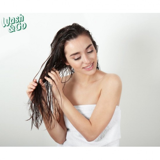 Sampon Wash&Go cu Extract de Musetel, 360 ml, pentru Par Fara Stralucire, Sampon Par Uscat, Sampon Par Tern, Sampon cu Musetel, Sampon Volum, Sampoane Wash&amp;Go, Sampoane pentru Volum, Sampoane Musetel, Sampon pentru Volum
