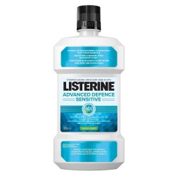 Apa Gura Listerine Defence Sensitive, 500 ml, cu Menta, Fara Alcool, Apa de Gura Listerine, Apa de Gura cu Menta, Produse Ingrijire Dentara, Ingrijire Orala, Produse pentru Sanatate Dentara, Ingrijire si Protectie Dentara