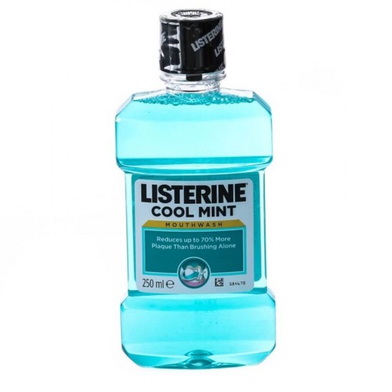 Apa de Gura Listerine Cool Mint, 250 ml, Menta, 250 ml, Alcool, Apa de Gura cu Alcool, Apa de Gura Listerine, Apa de Gura Mentolata, Produse Ingrijire Dentara, Ingrijire Orala, Produse pentru Sanatate Dentara, Ingrijire si Protectie Dentara
