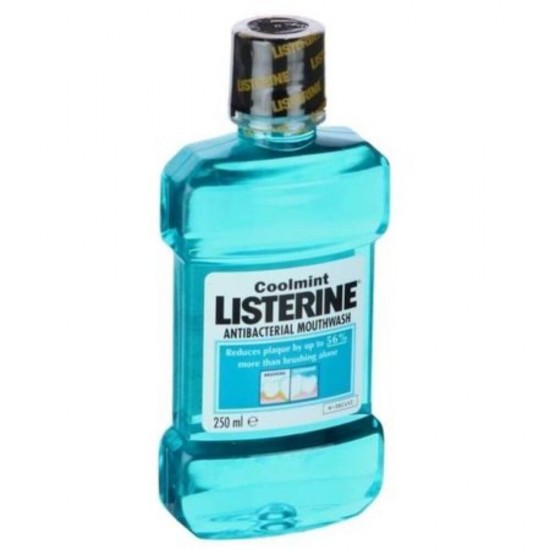 Apa de Gura Listerine Cool Mint, 250 ml, Menta, 250 ml, Alcool, Apa de Gura cu Alcool, Apa de Gura Listerine, Apa de Gura Mentolata, Produse Ingrijire Dentara, Ingrijire Orala, Produse pentru Sanatate Dentara, Ingrijire si Protectie Dentara