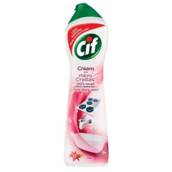 Detergent Multisuprafete CIF Cream Pink Flower, 500 ml, Parfum Floral, Solutie Crema Curatat, Detergent Cif pentru Multisuprafete, Detergent Crema pentru Bucatarie, Detergent Crema pentru Baie, Cif Crema de Curatat, Solutii si Produse de Curatenie