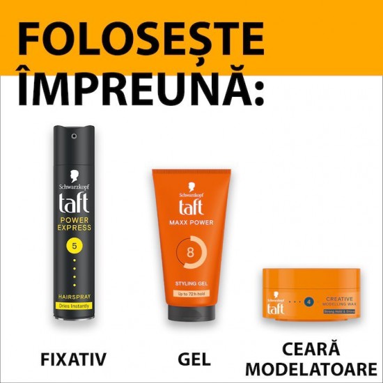 Ceara De Par Taft Creative Looks, Nivel Fixare 4, 75 Ml