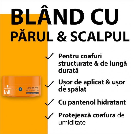 Ceara De Par Taft Creative Looks, Nivel Fixare 4, 75 Ml