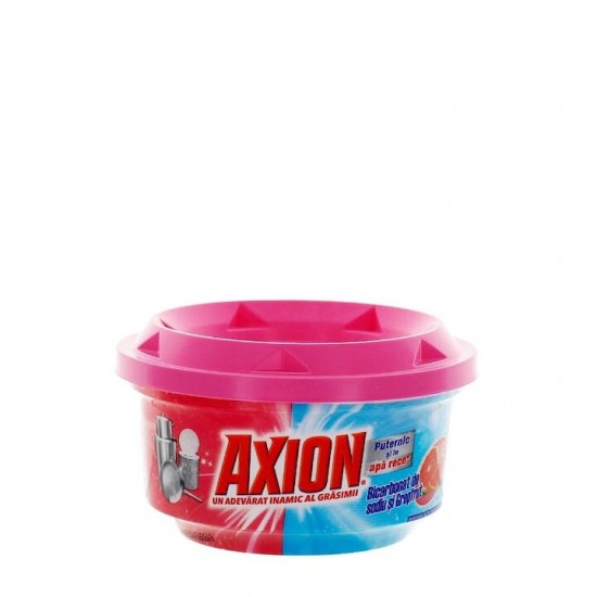 Detergent Vase Pasta Axion Ultra Degresant, Greutate 225 gr, Parfum Grapefrut, Detergent de Vase Manual, Detergent Pasta pentru Vase, Degresant Solid pentru Vase, Detergent Impotriva Grasimilor, Detergent Pasta pentru Vase