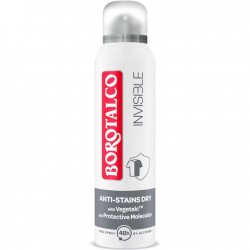 Deodorant Spray Antiperspirant Borotalco Invisible Clasic Grey, 150 Ml